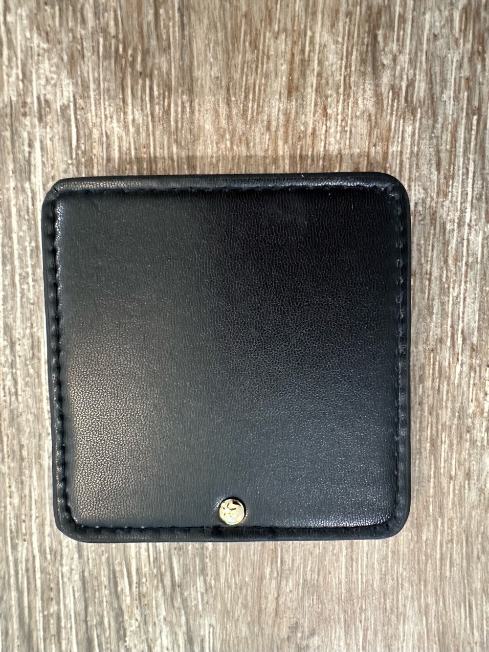 Yves Saint Laurent Black Quilted Compact Mirror with Gold Logo - Picture 6 of 6